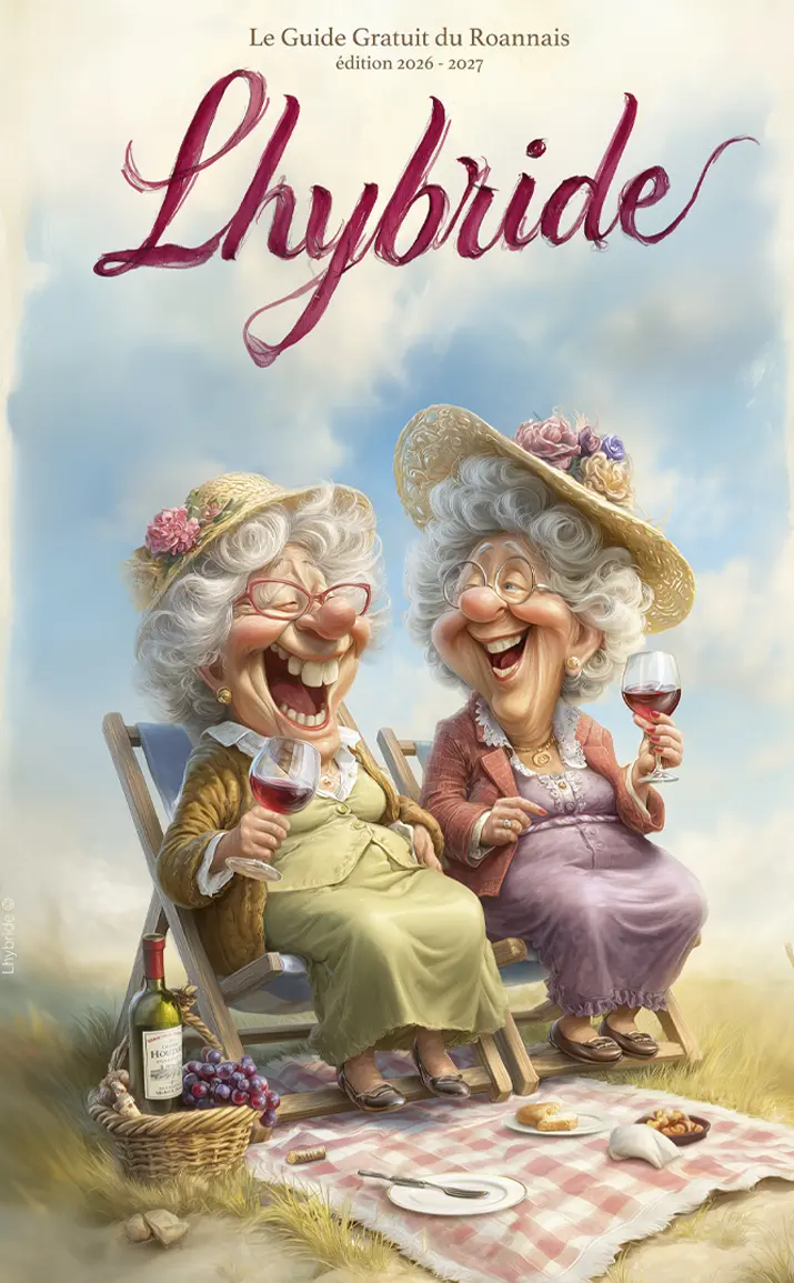 Couverture du guide gratuit du Roannais, Lhybride, édition 2026-2027.
